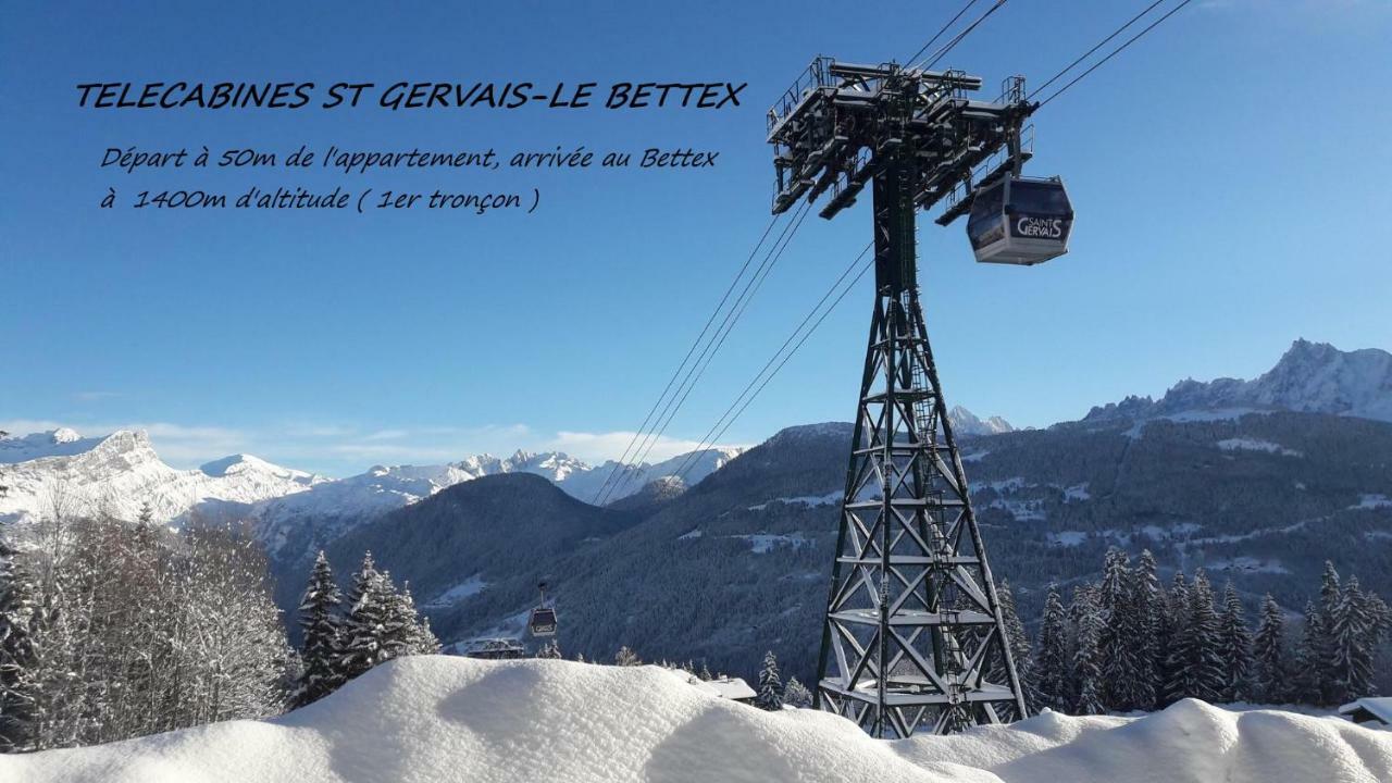 Appartement T2+Cabine Independante Au Depart Des Telecabines Saint-Gervais/Bettex/Mont D'Arbois Екстер'єр фото